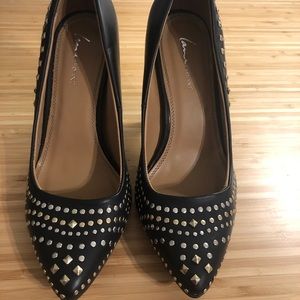 Lane Bryant Studded Heels Sz 9W worn 1x